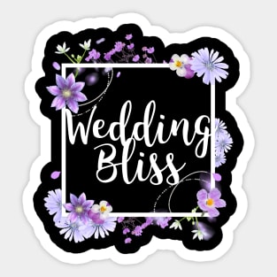 Wedding Bliss Purple Daisy Flower Sticker